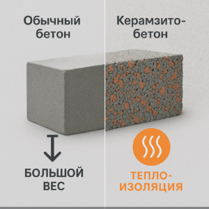 Керамзитобетон — тёплый и прочный материал для современного строительства
